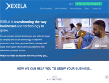 Tablet Screenshot of exela.co.uk